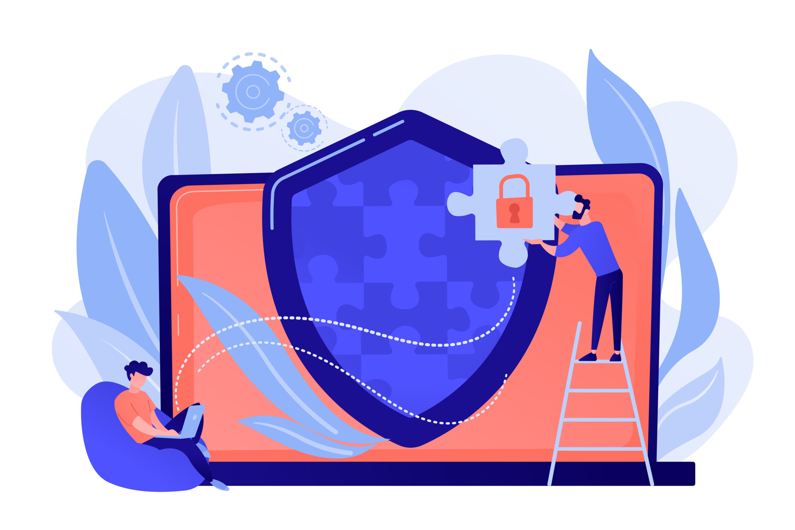 Firewall concept vector illustration.