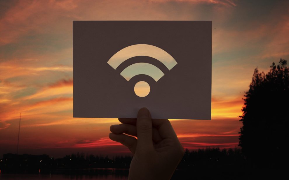 Wifi internet connection perforated paper